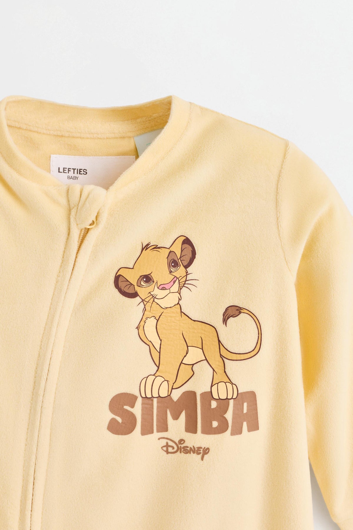 Pack 2 Simba ©Disney velvety sleepsuits