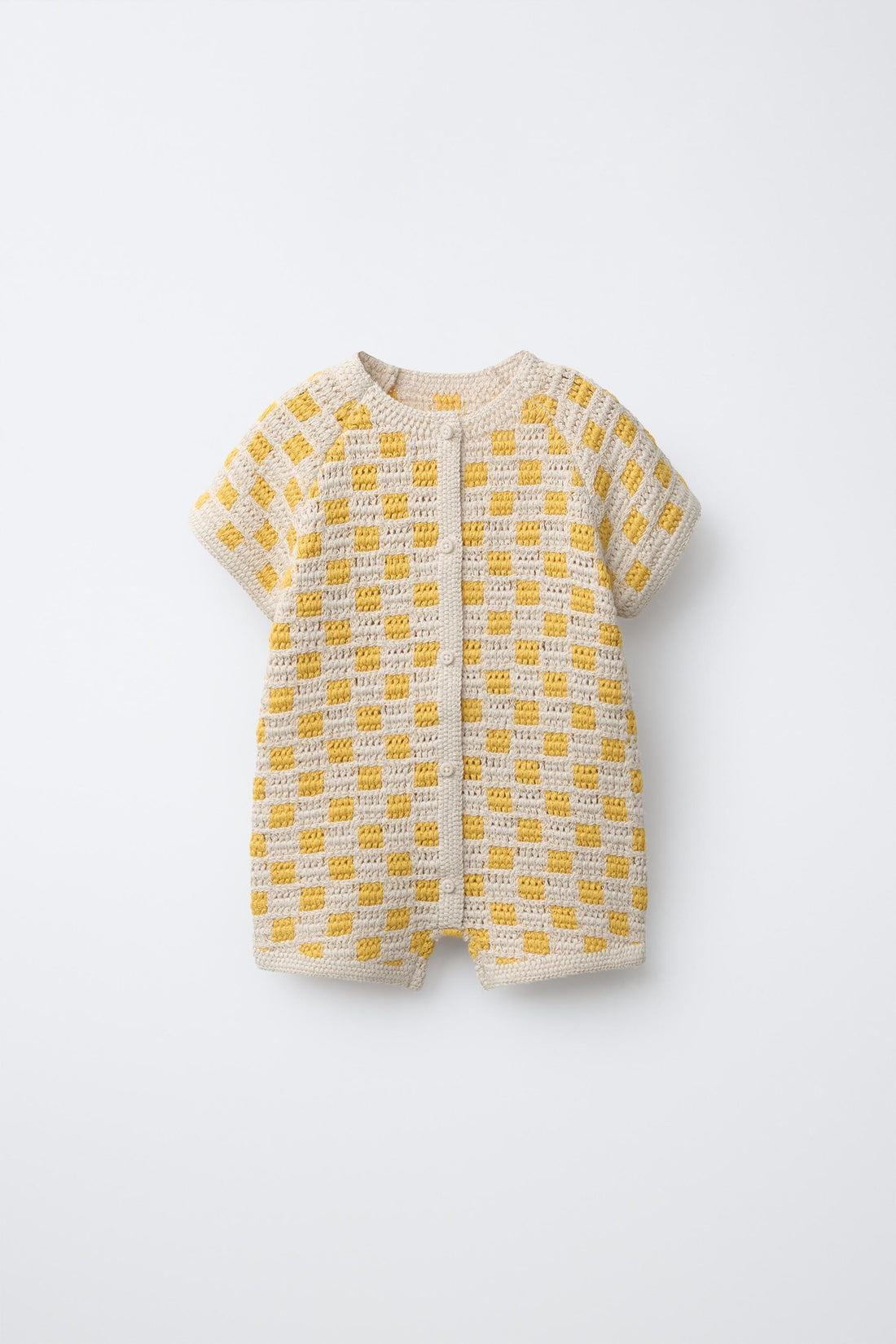 CHECK SHORT ROMPER