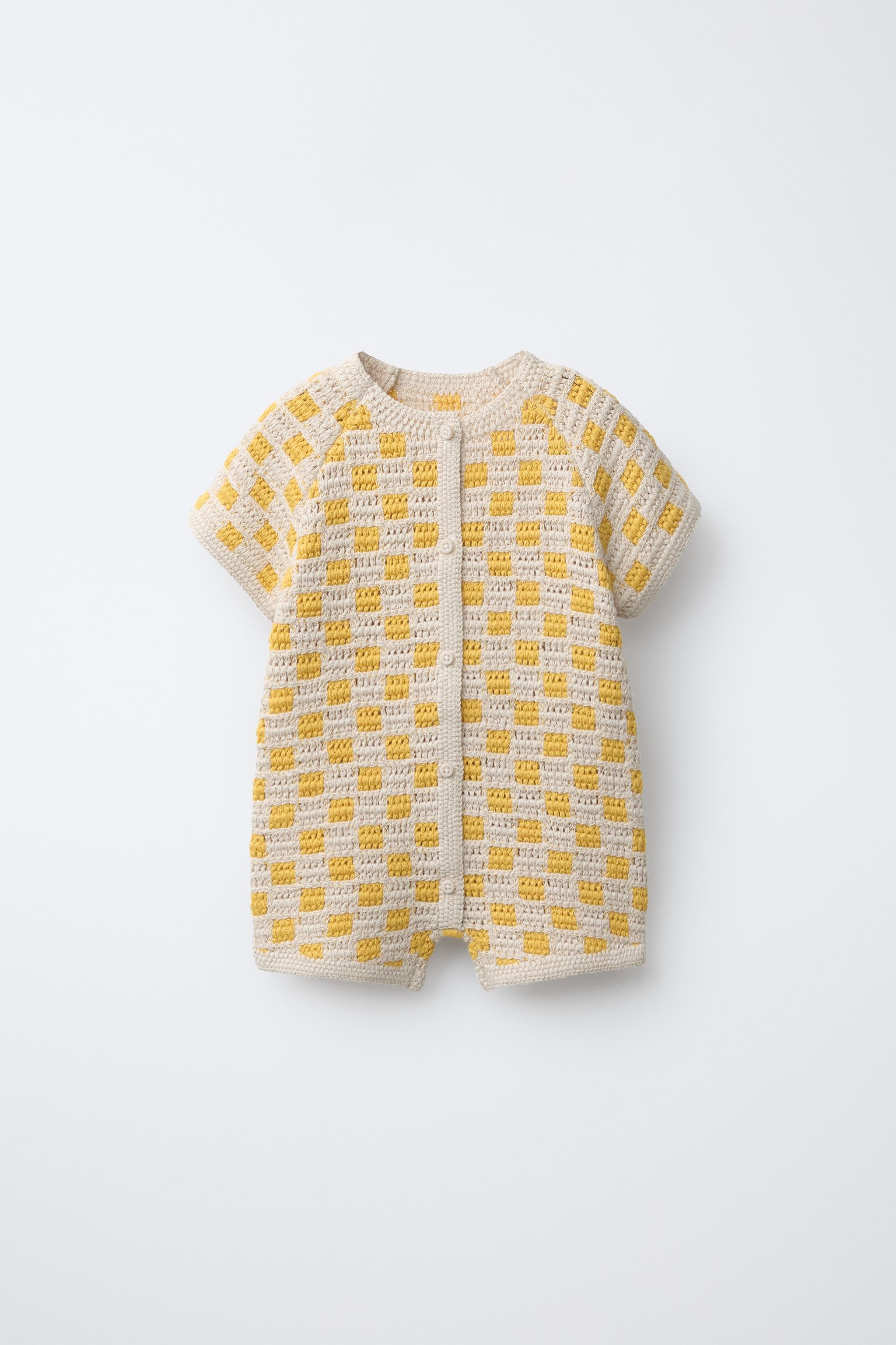CHECK SHORT ROMPER