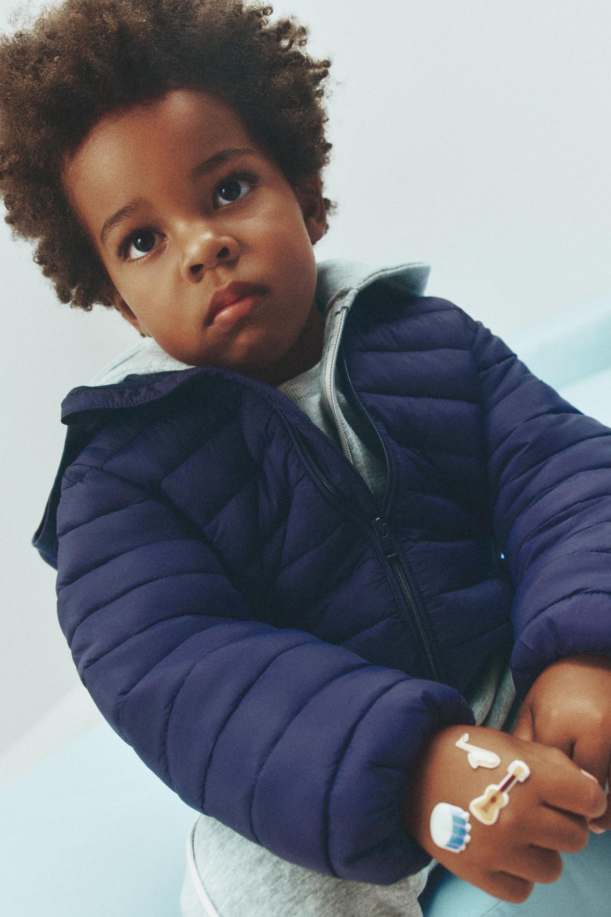 Lightweight quilted hooded jacket