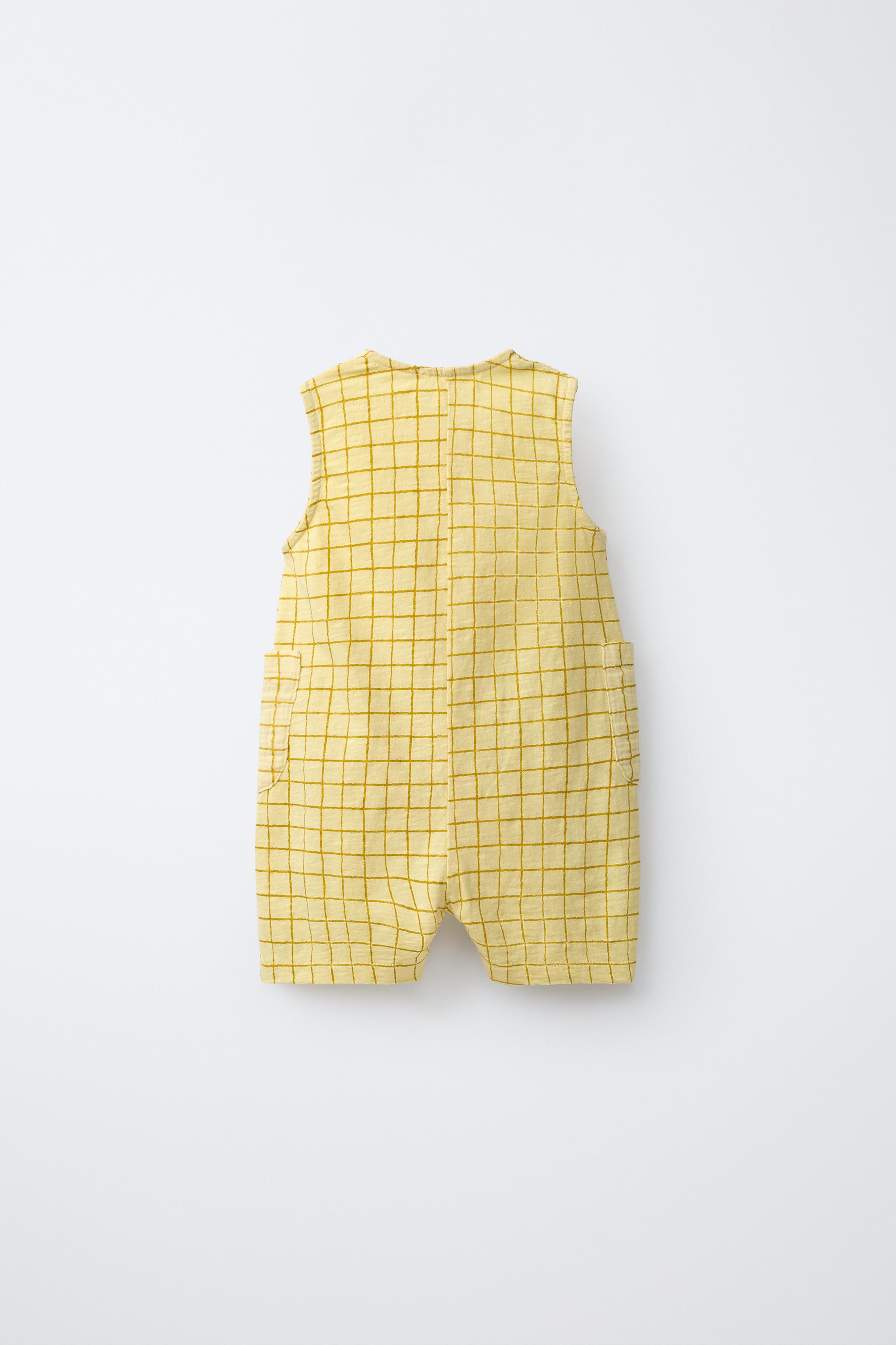 CHECK SHORT ROMPER