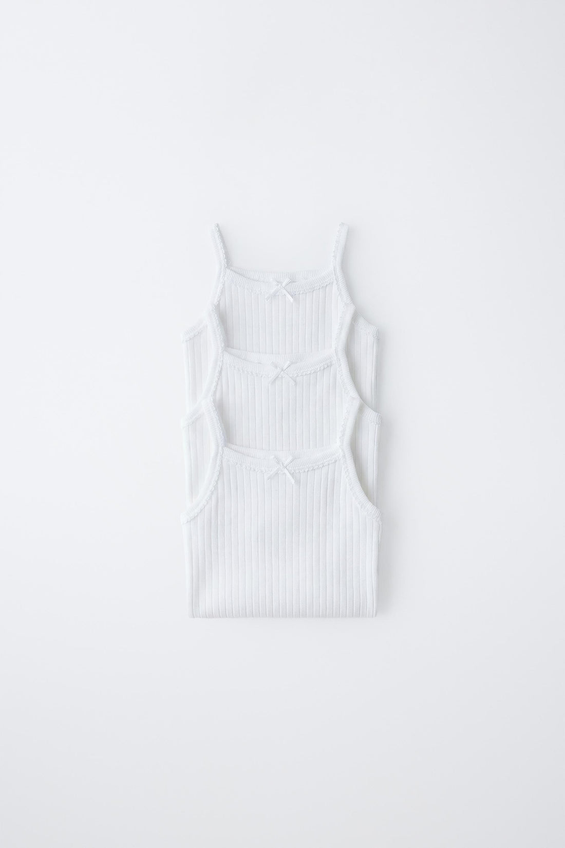 3-PACK OF STRAPPY BODYSUITS - White / 12-18 months (86 cm)