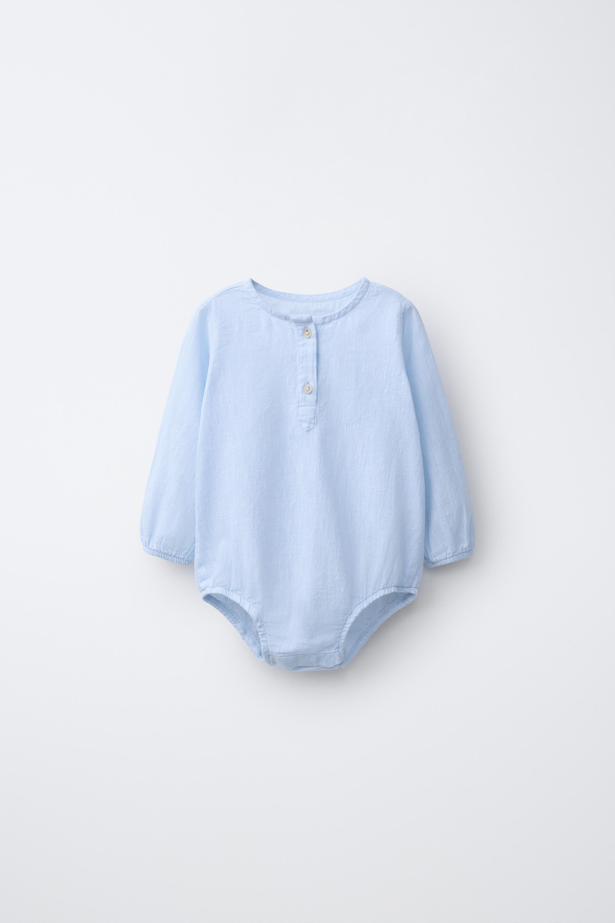 COTTON AND LINEN BODYSUIT