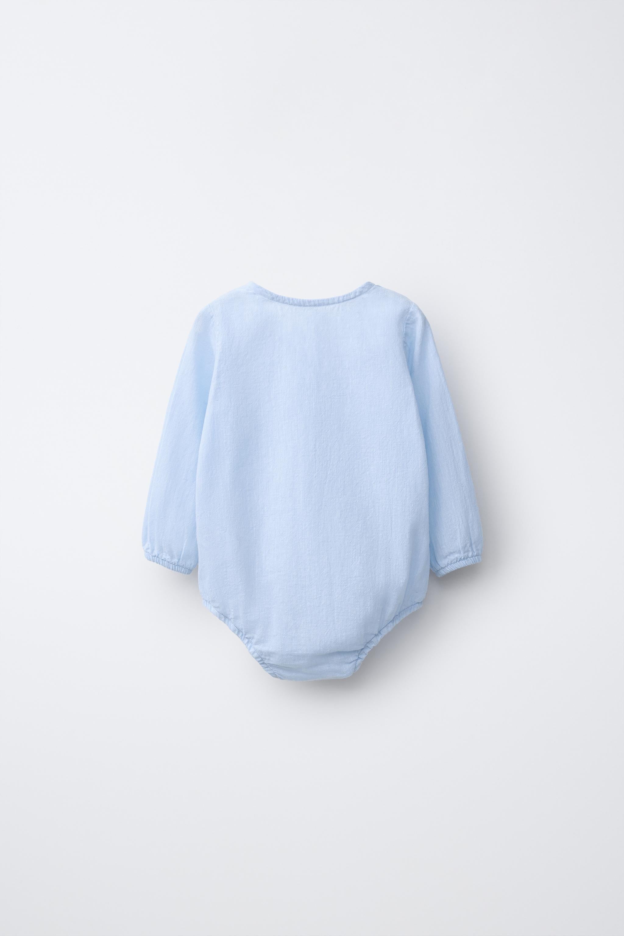 COTTON AND LINEN BODYSUIT