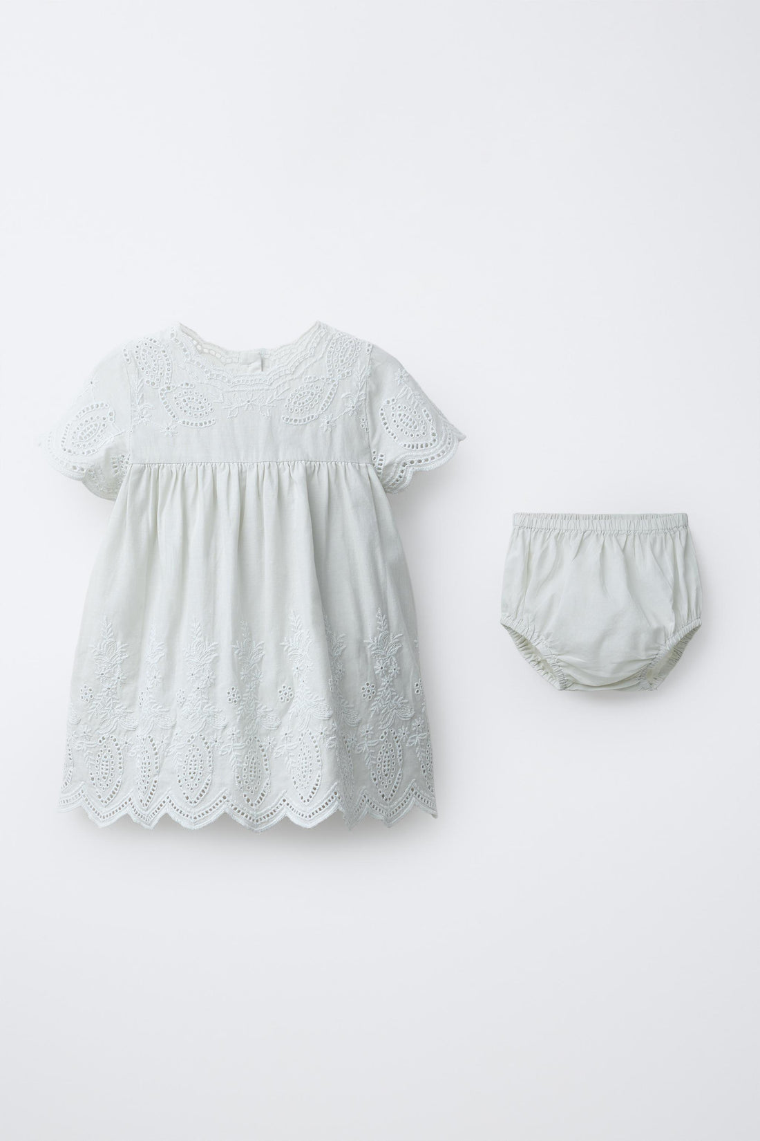 SWISS EMBROIDERED DRESS AND BRIEFS