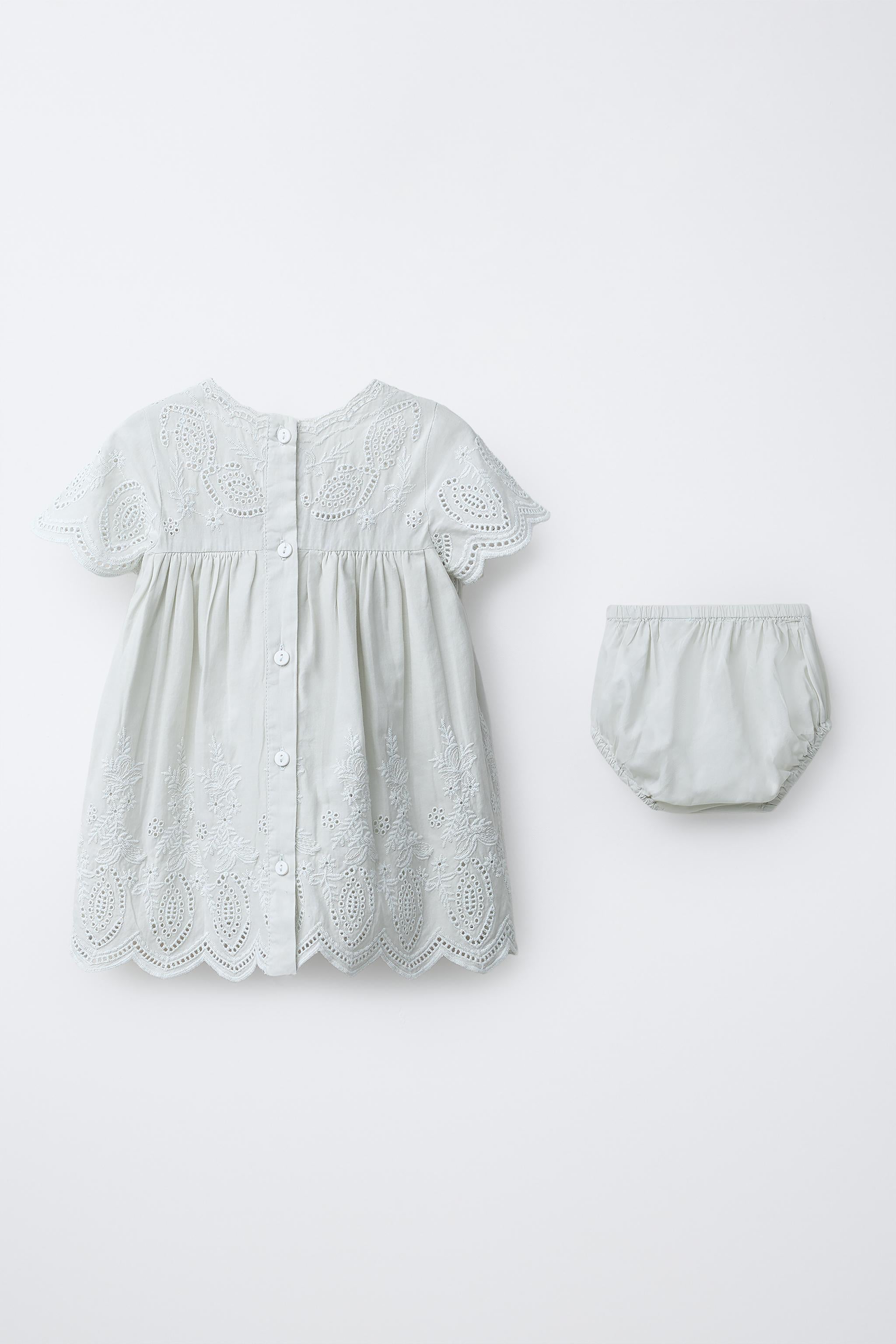 SWISS EMBROIDERED DRESS AND BRIEFS