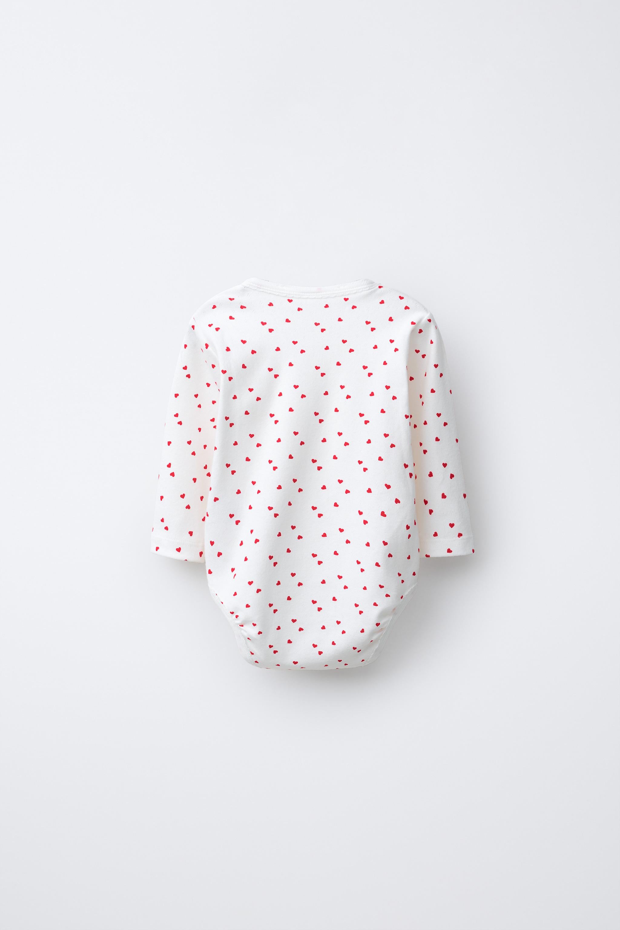 3-PACK OF KIMONO NECK HEART BODYSUITS