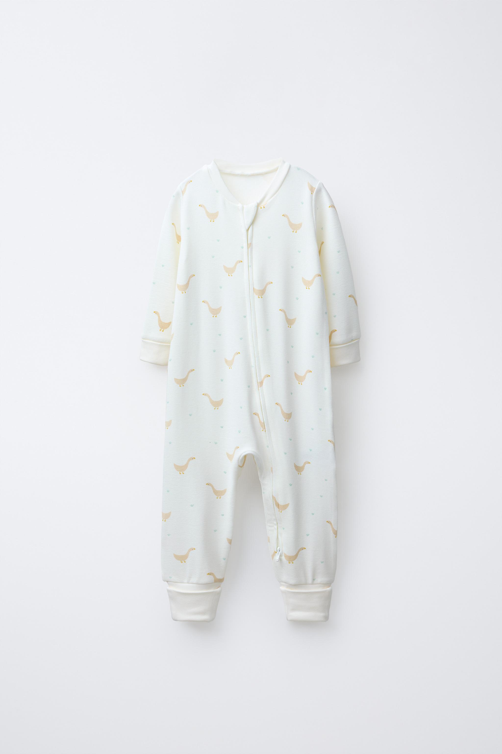 WARM DUCK CONVERTIBLE FOOT SLEEPSUIT