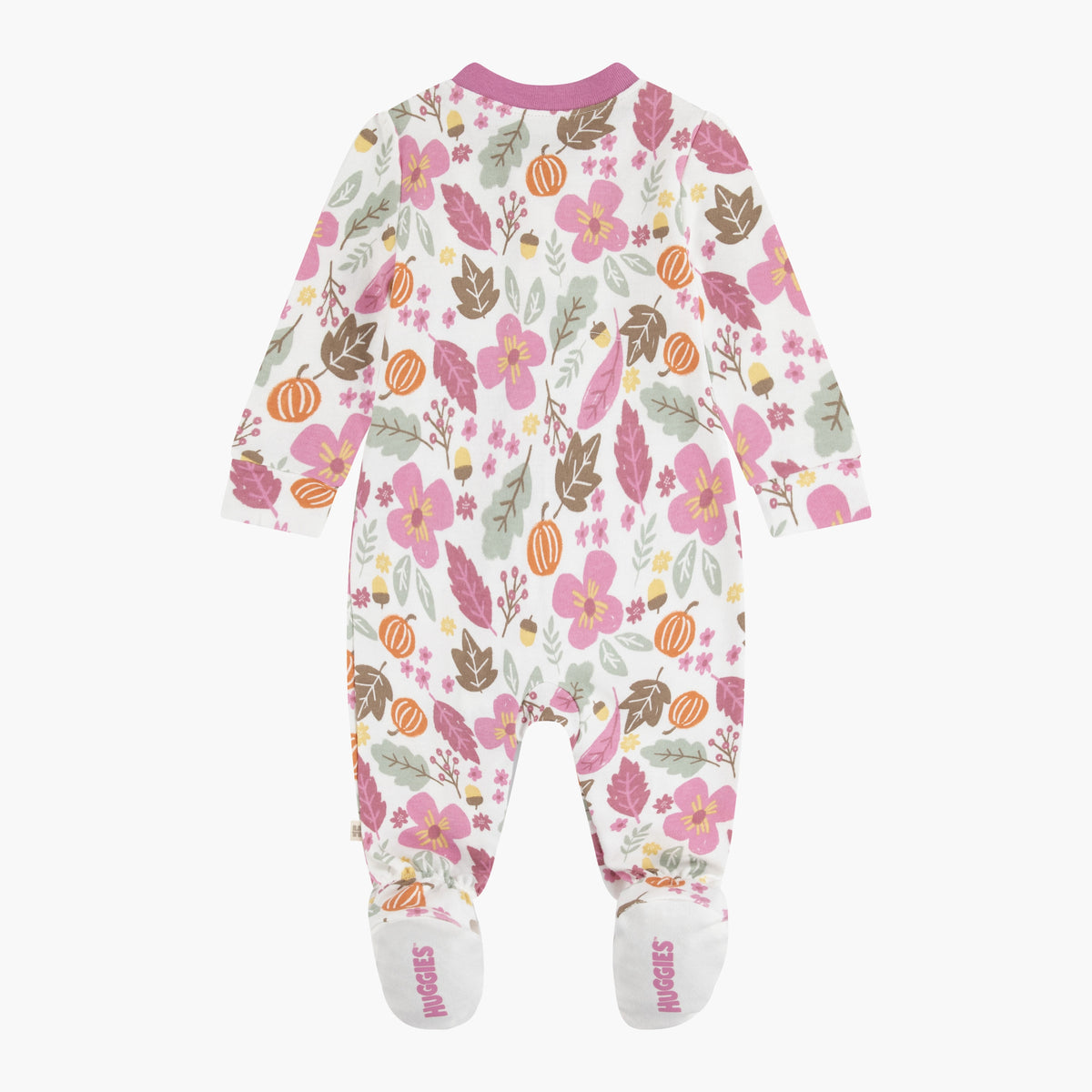 Huggies Floral Printed Long Sleeves Sleepsuit