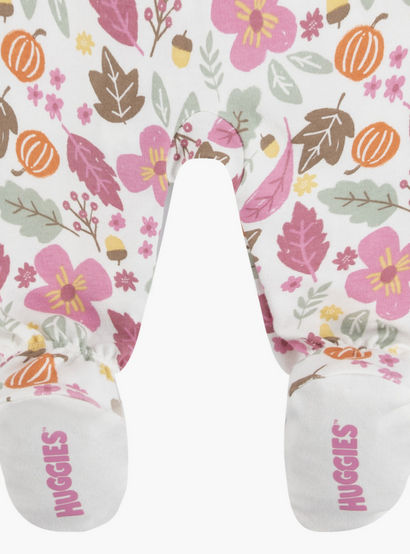 Huggies Floral Printed Long Sleeves Sleepsuit-baby-girls-clothing-nightwear-sleepsuits-image-3