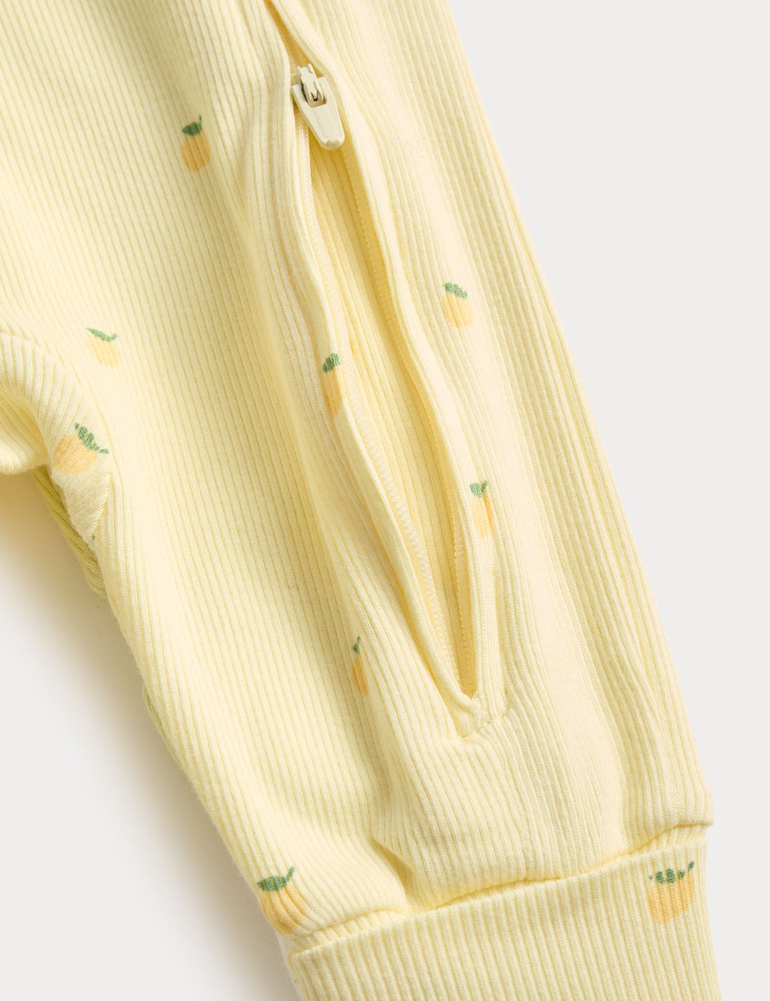 3 Pack Cotton Rich Lemon Sleepsuits (6½lbs-3 Yrs)