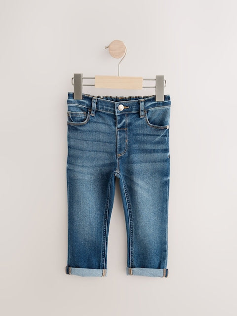 Mid Blue Denim Regular Fit Comfort Stretch Jeans (3mths-7yrs) - Size 3-6 Months (62-68cm)