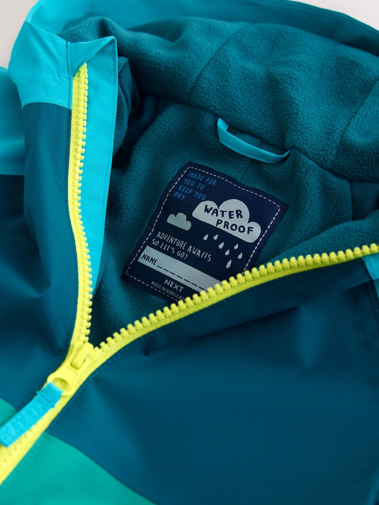 Blue/Green Colourblock Puddlesuit