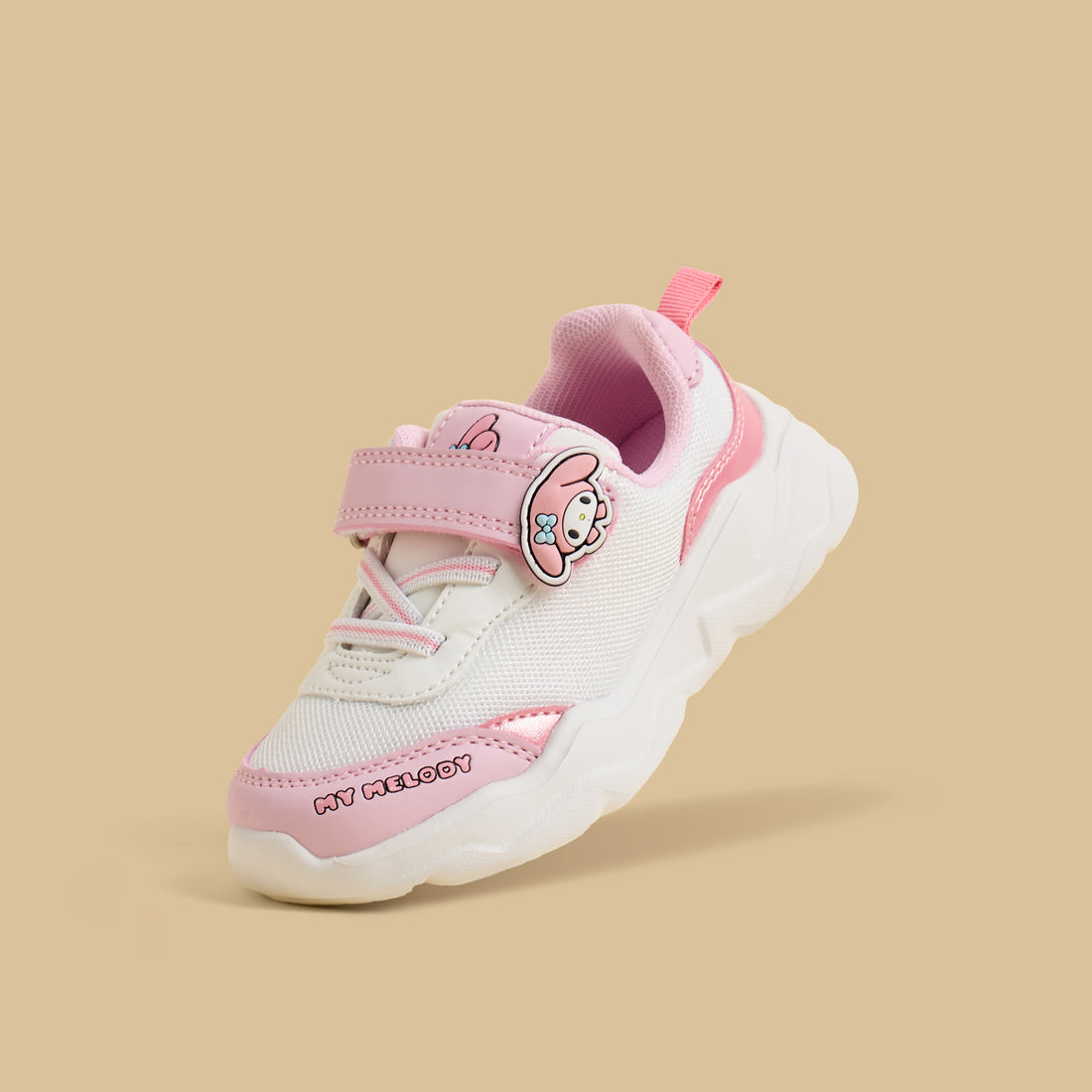 My Melody Applique Sports Shoes with Hook and Loop Closure