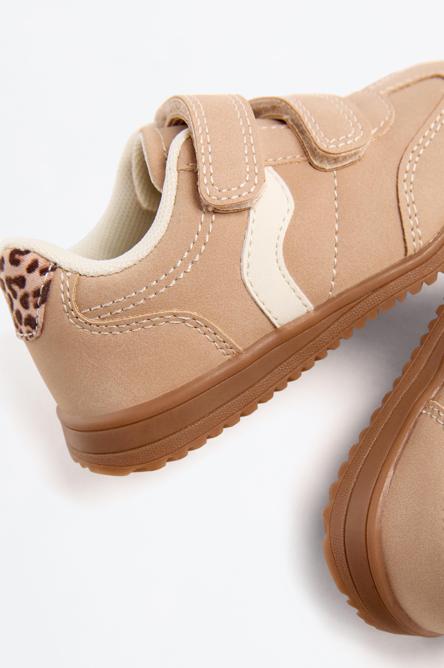 Retro animal print sneakers