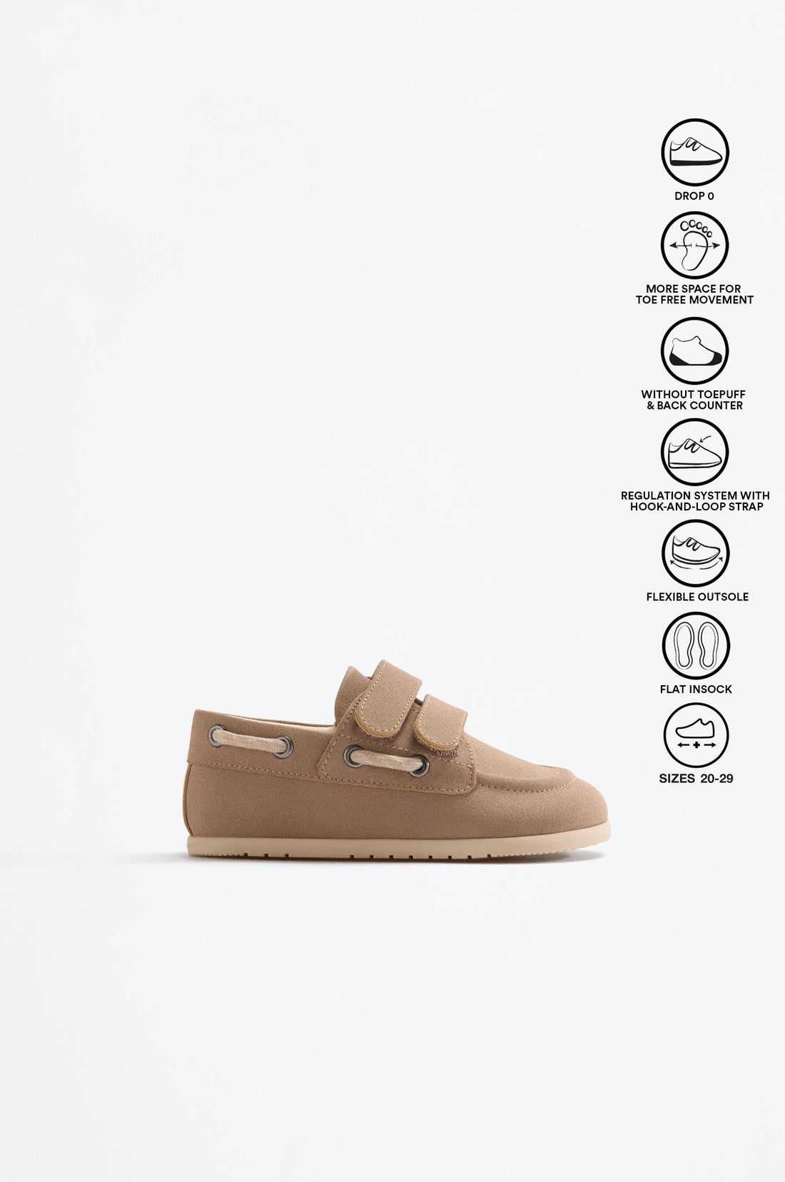 Moc toe barefoot shoe - GREY / 20