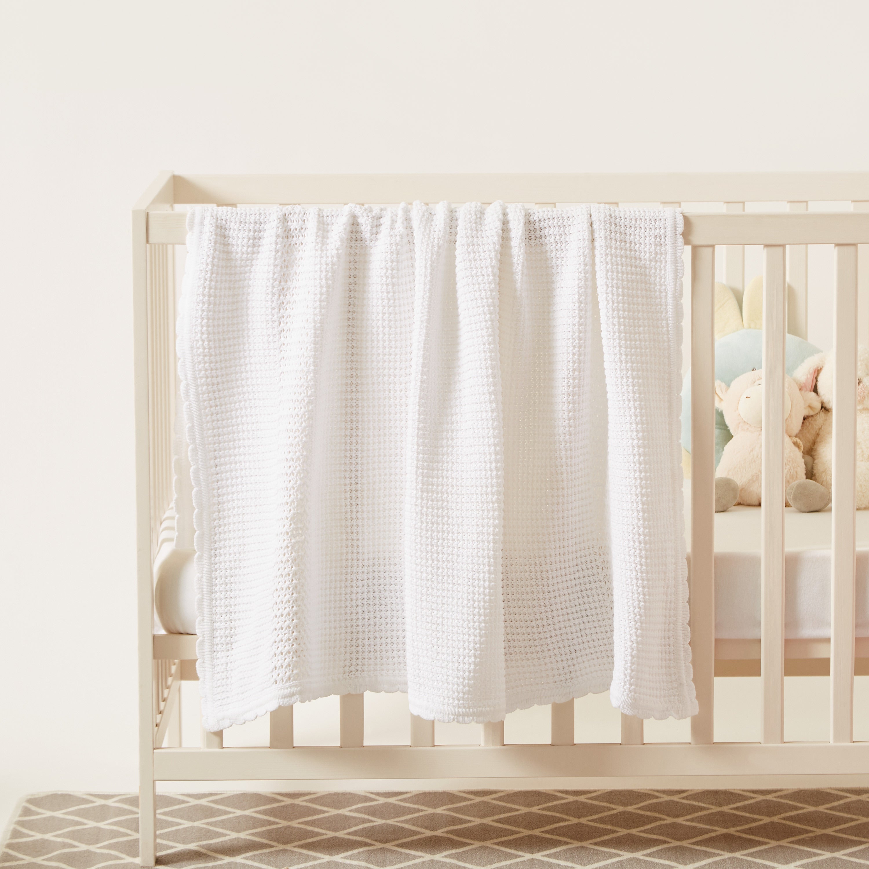 Juniors Knitted Cellular Blanket - HomeBabyNurseryBlankets & SwaddlesBlankets & Quilts