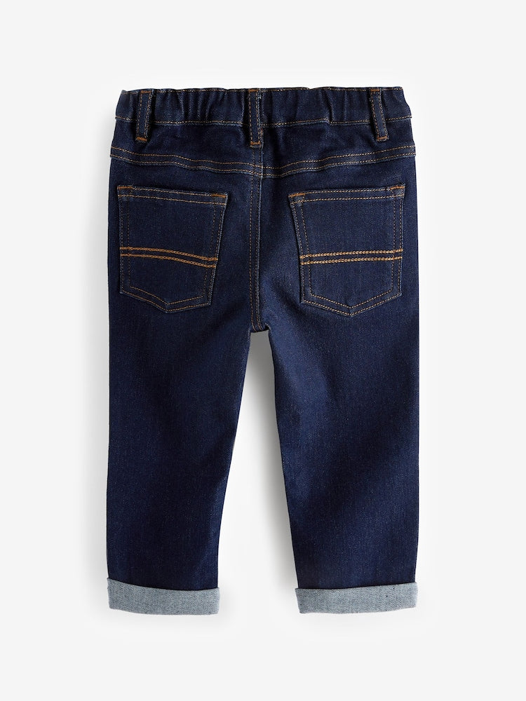 Denim Dark Blue Regular Fit Comfort Stretch Jeans (3mths-7yrs)