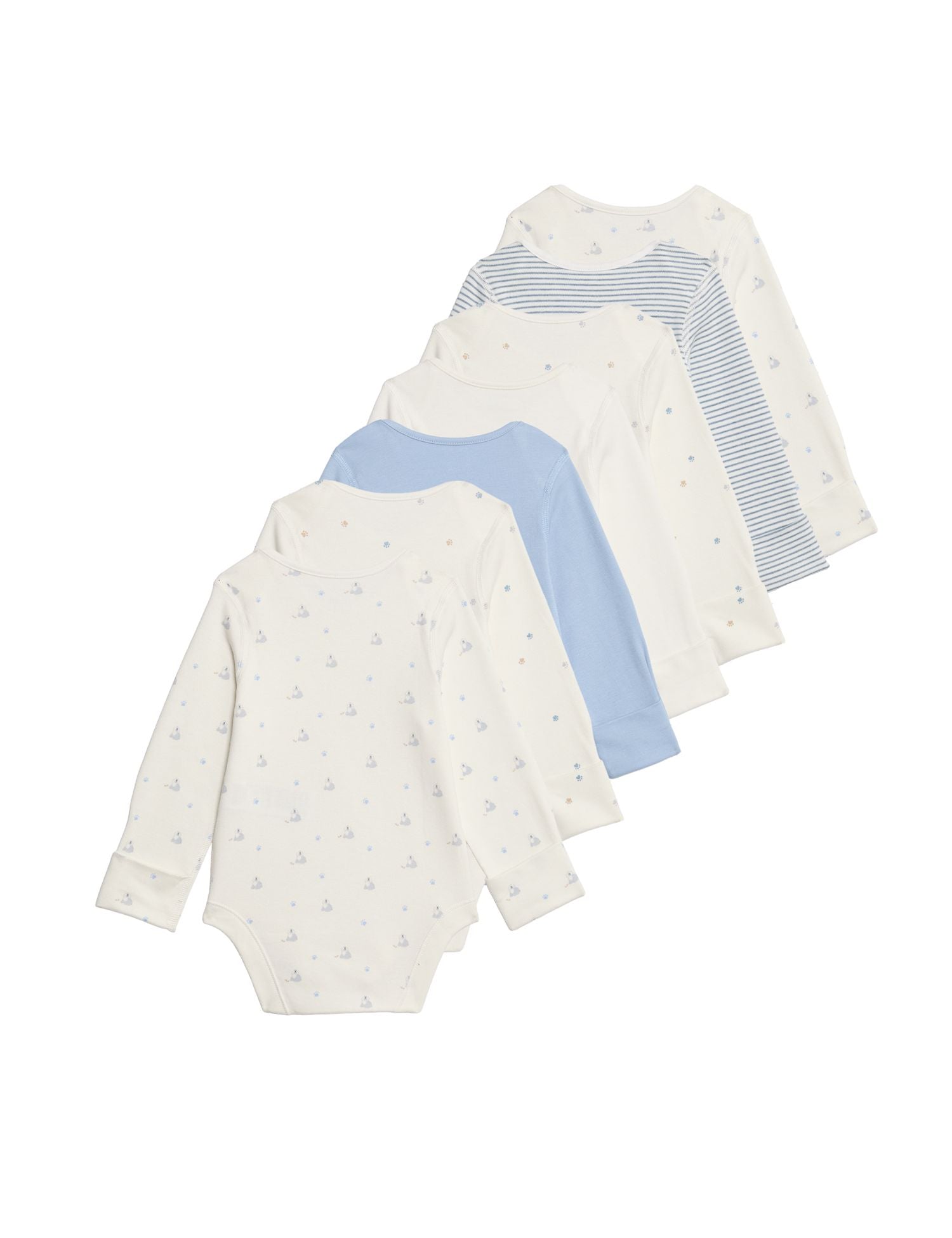 7 Pack Cotton Rich Bodysuits (0-3 Yrs)