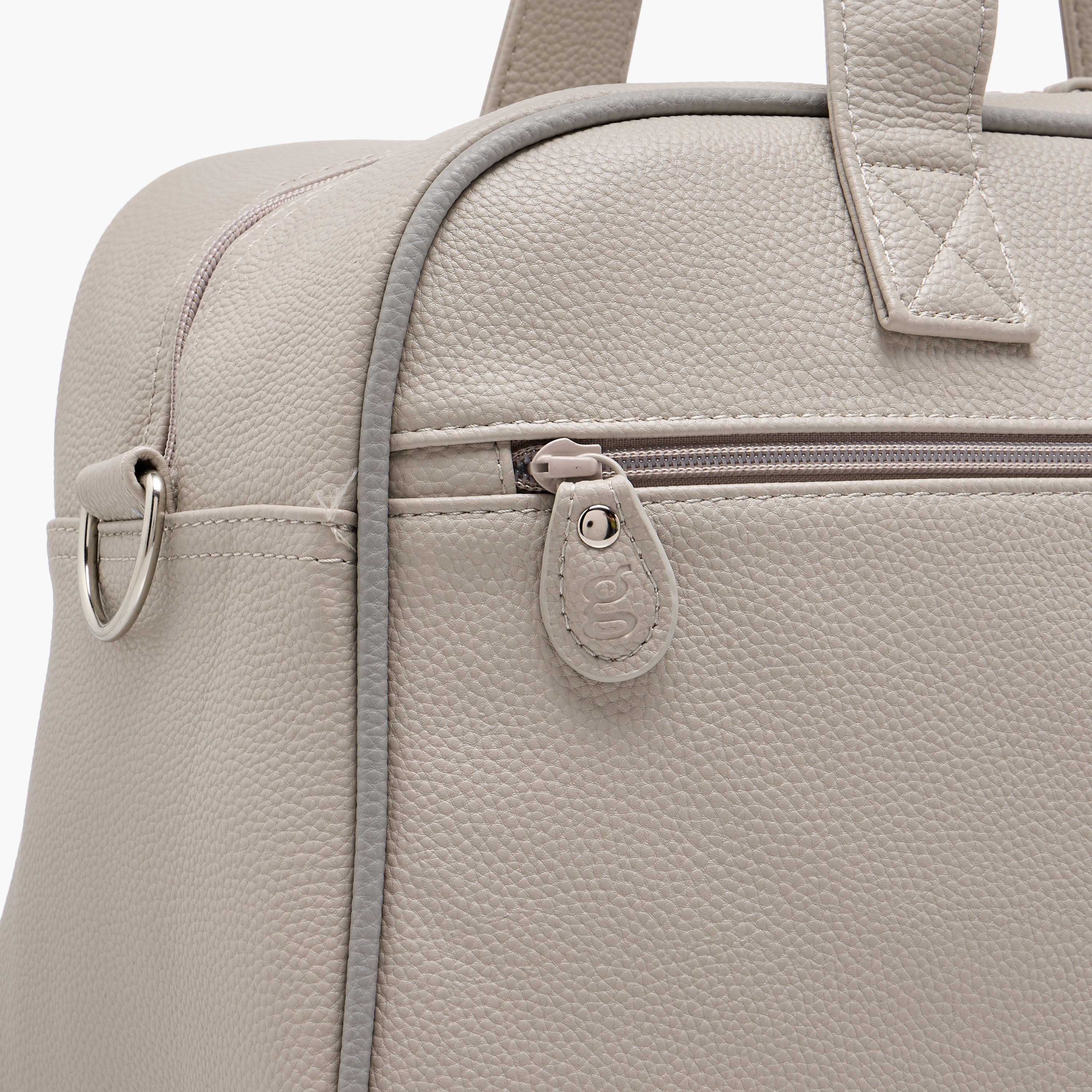 Giggles Solid Diaper Bag with Zip Closure and Double Handle