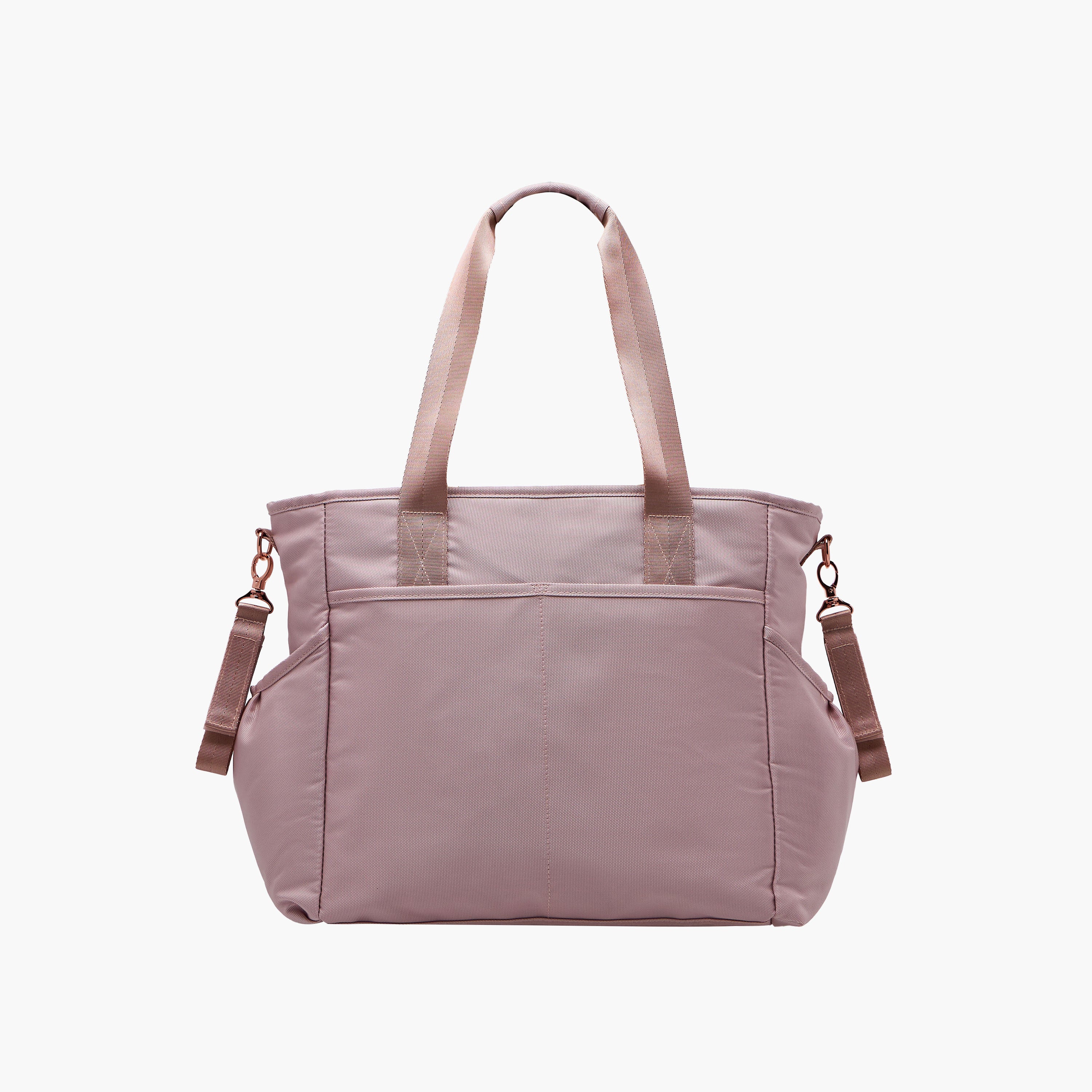 Giggles Textured Diaper Bag with Zip Closure