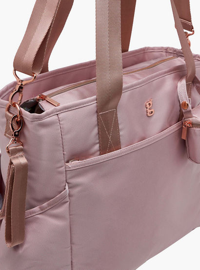 Giggles Textured Diaper Bag with Zip Closure-baby-gear-diaperbags-image-6