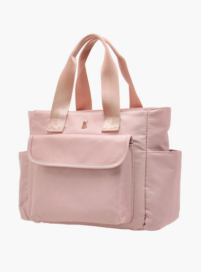Giggles Diaper Bag with Logo Detail-baby-gear-diaperbags-image-2
