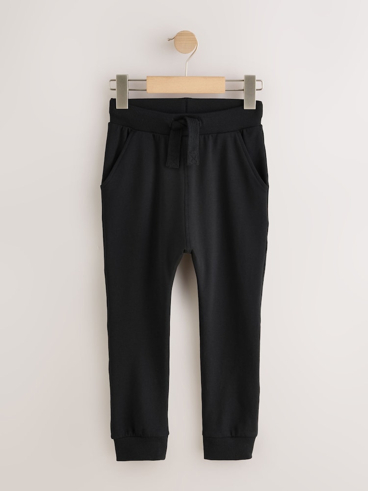 Black/Navy/Grey Skinny Fit Joggers 5 Pack (3mths-7yrs)