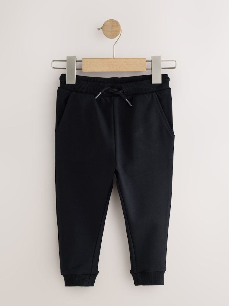 Black/Navy/Grey Skinny Fit Joggers 5 Pack (3mths-7yrs)