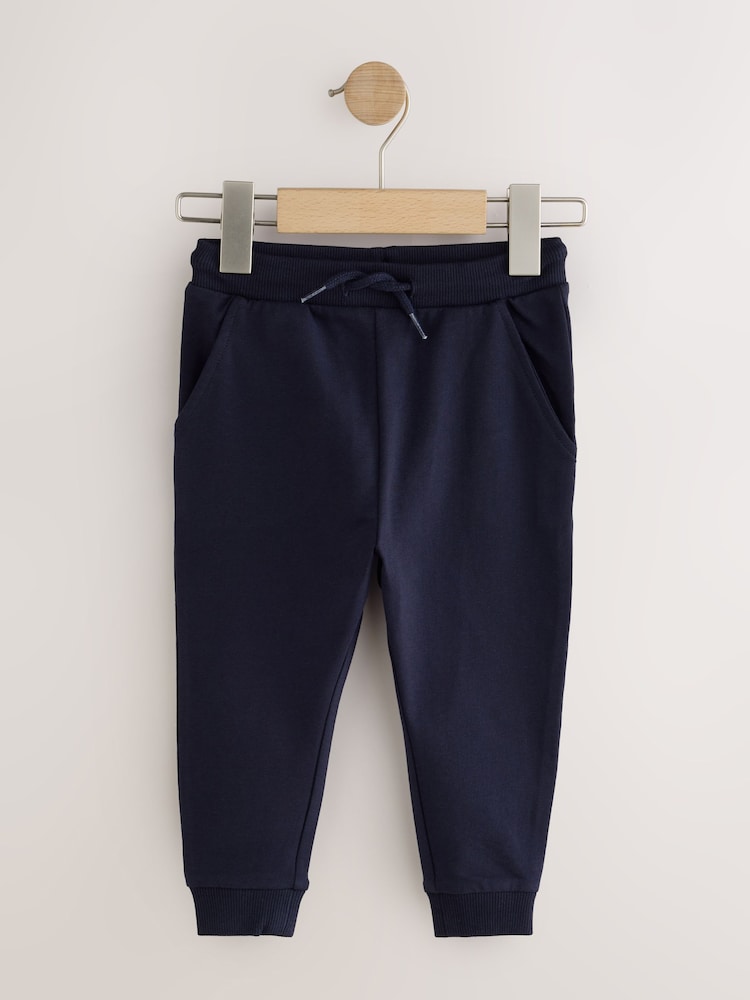 Black/Navy/Grey Skinny Fit Joggers 5 Pack (3mths-7yrs)