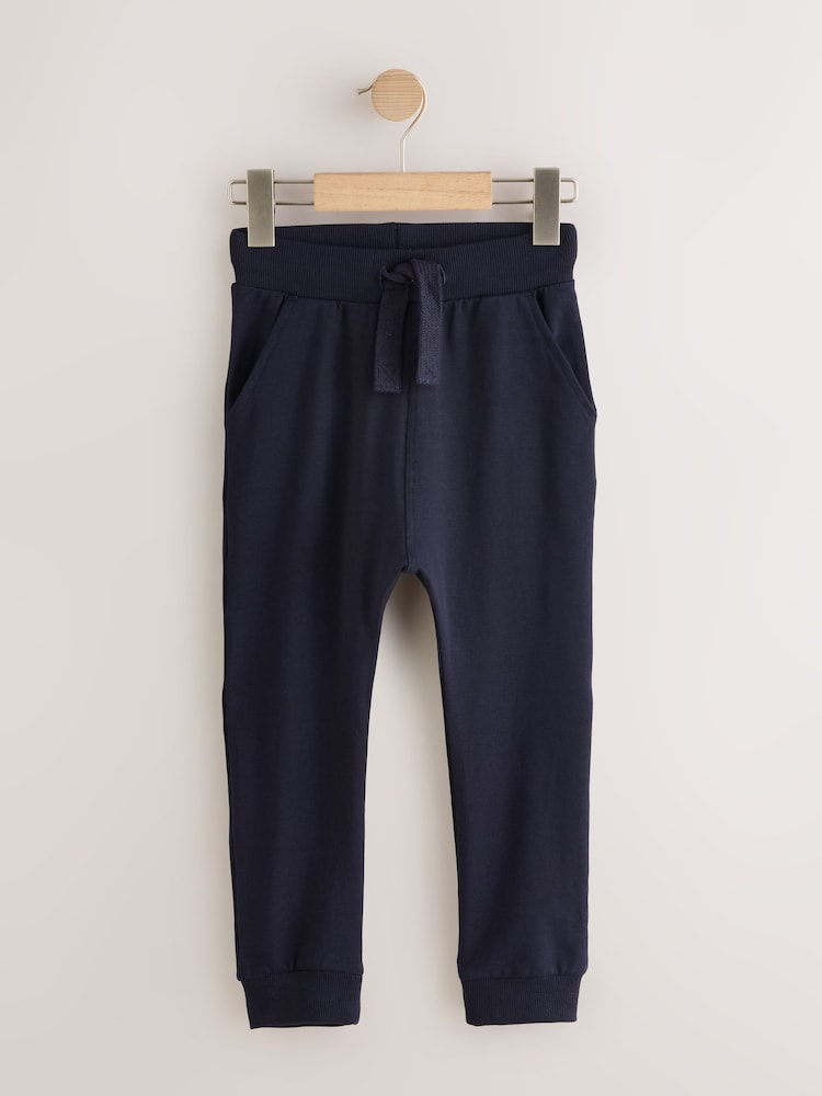 Black/Navy/Grey Skinny Fit Joggers 5 Pack (3mths-7yrs)