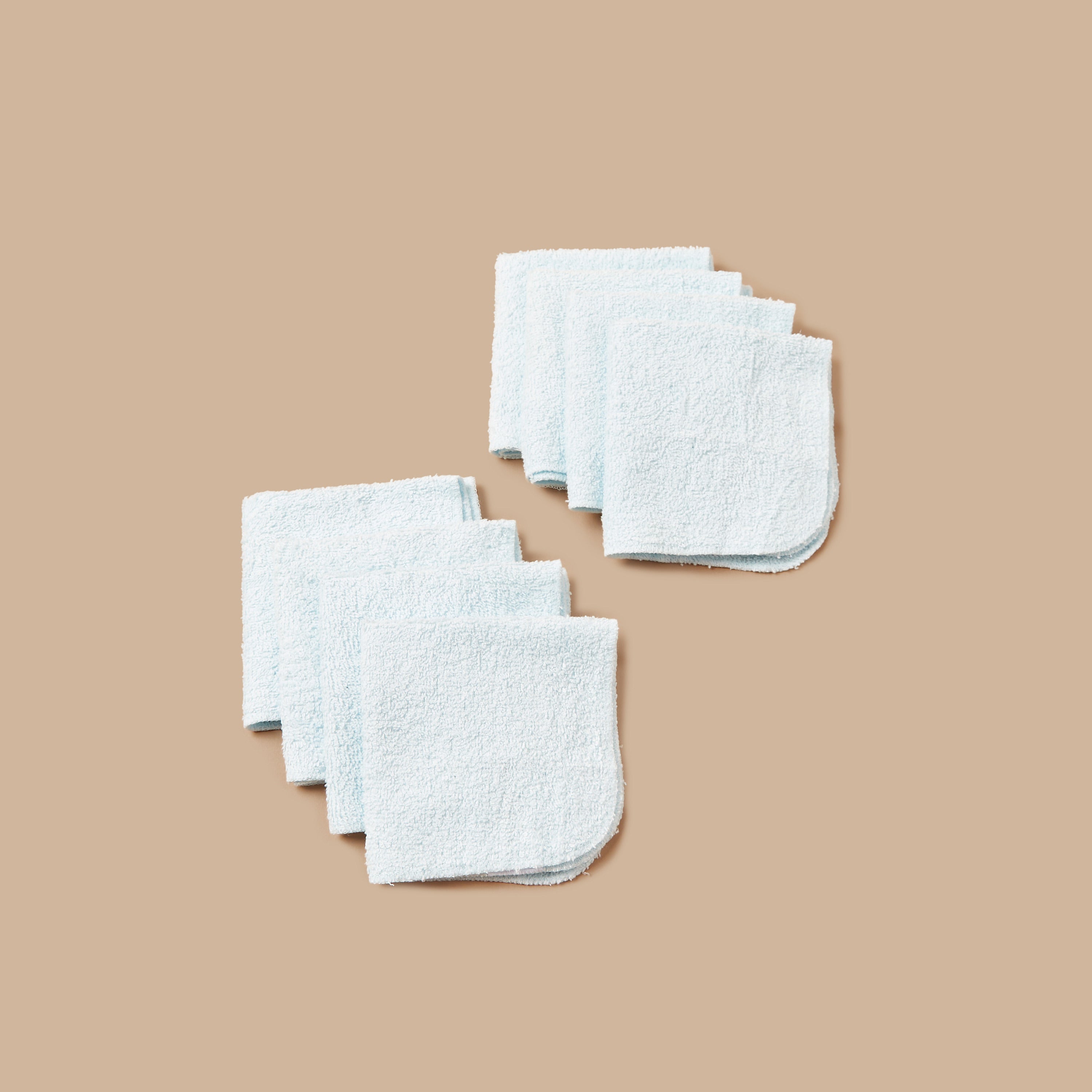 Juniors 8-Piece Textured Washcloth Set - 23x23 cms - HomeBabyBath & CareTowels