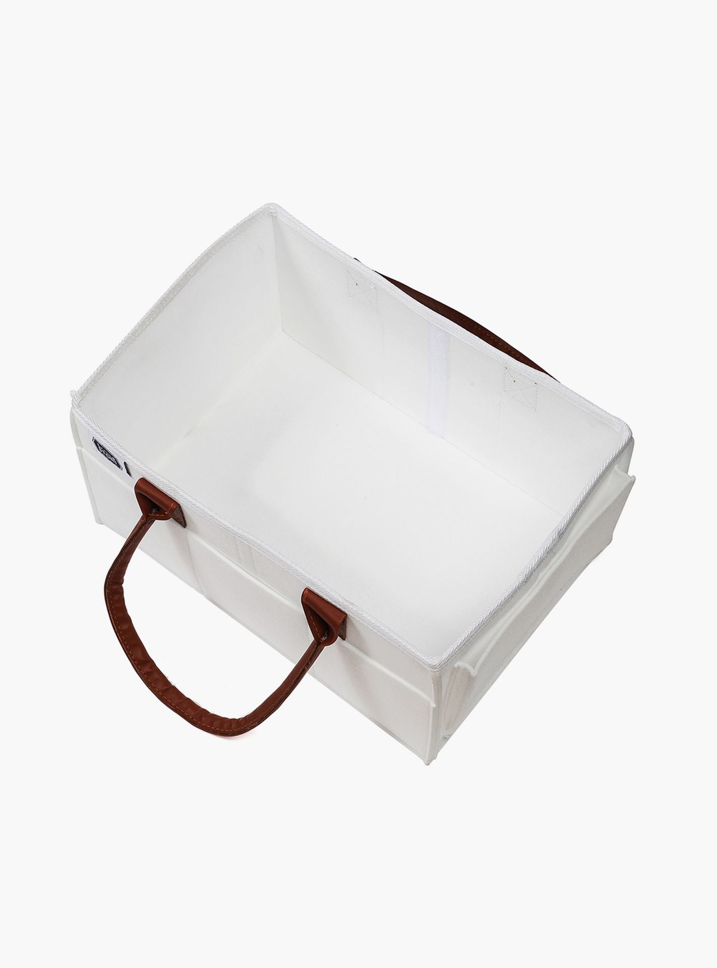 Little Story Diaper Caddy + Travel Pouch, Medium, White-baby-gear-diaperbags-image-4