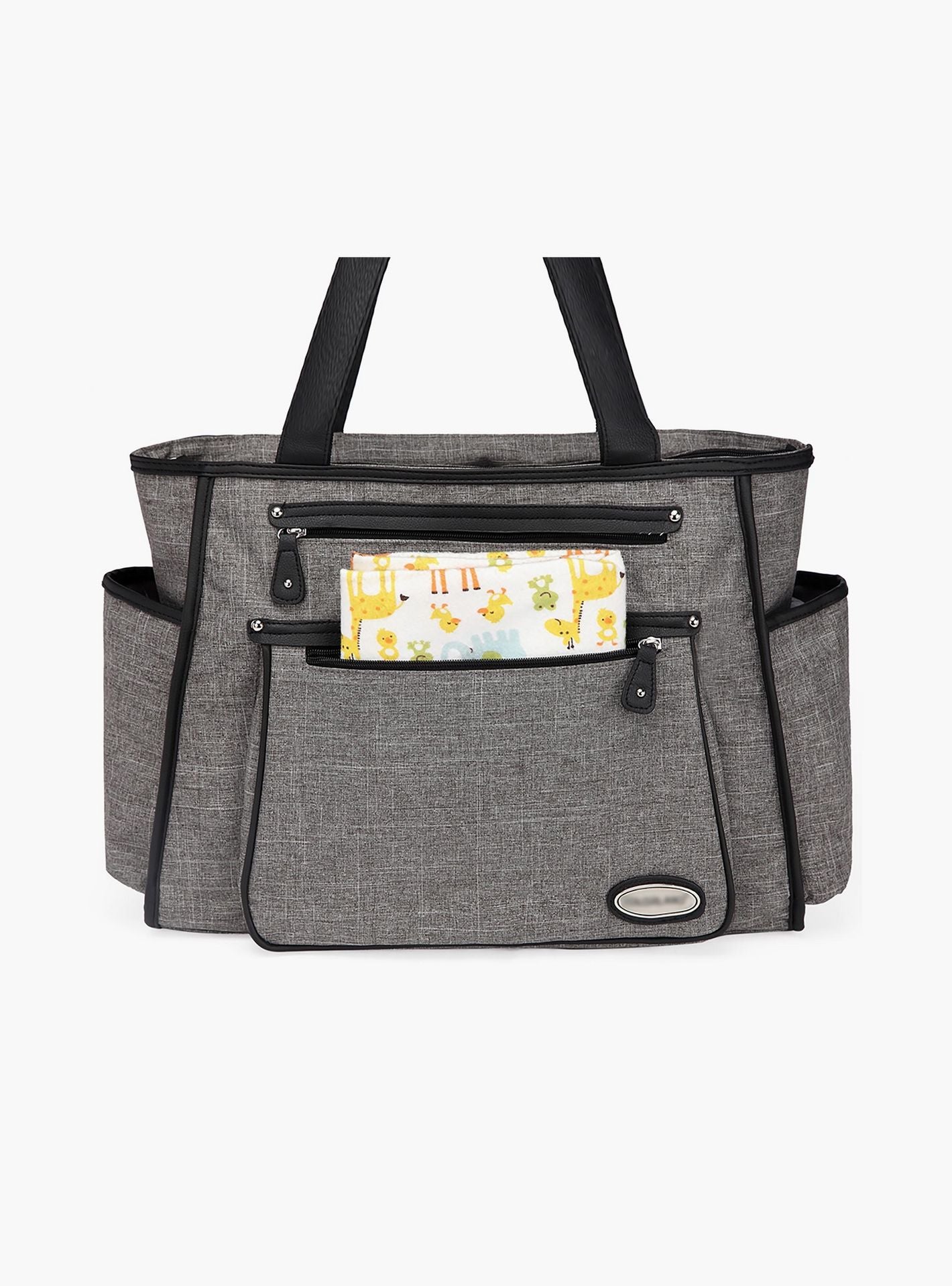 Little Story Betty Diaper Bag, Grey-baby-gear-diaperbags-image-5