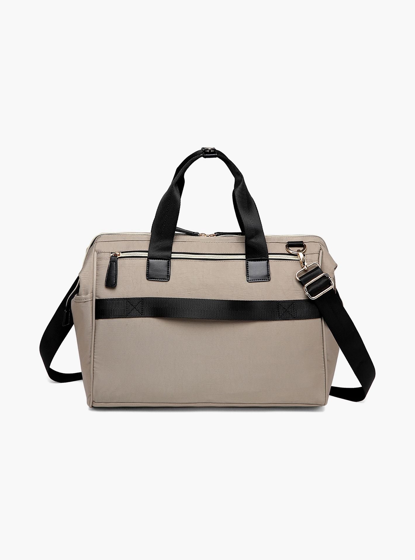 Little Story Zeera Mom Dad Diaper Bag, Beige-baby-gear-diaperbags-image-3