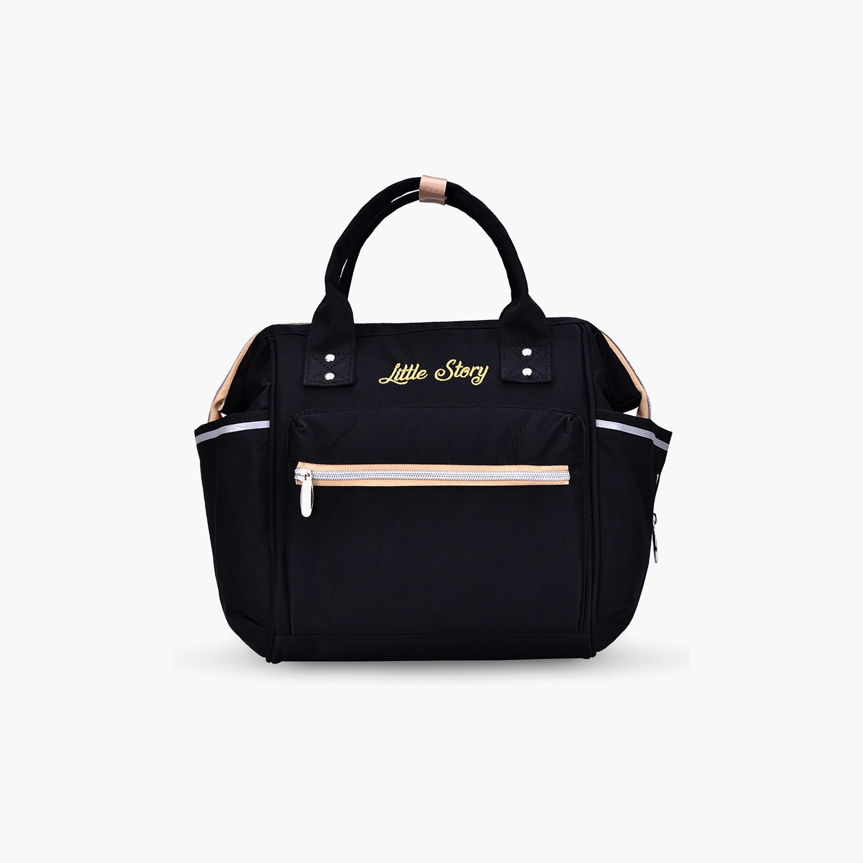 Little Story Ace Diaper Bag, Black