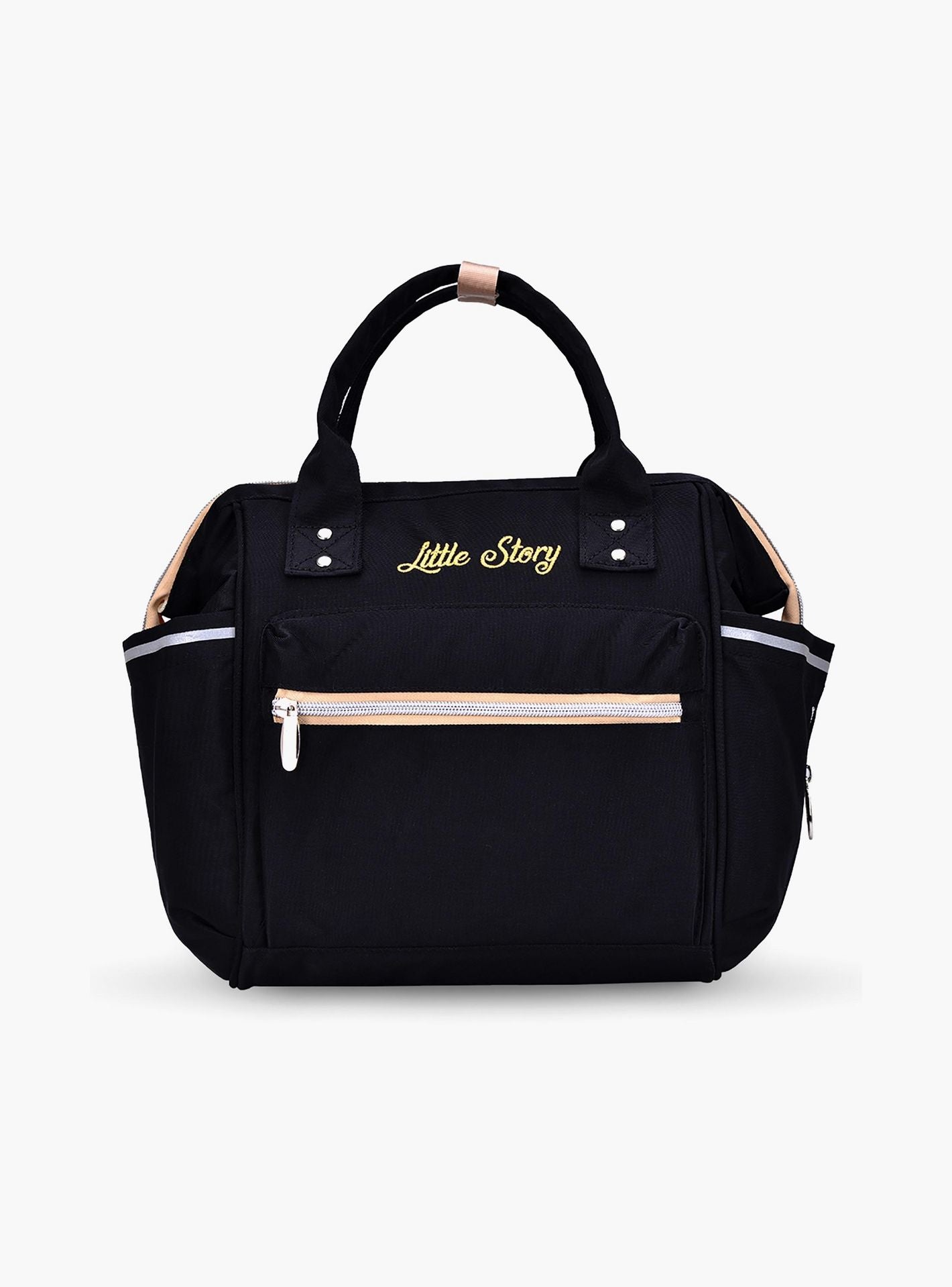 Little Story Ace Diaper Bag, Black-baby-gear-diaperbags-image-1