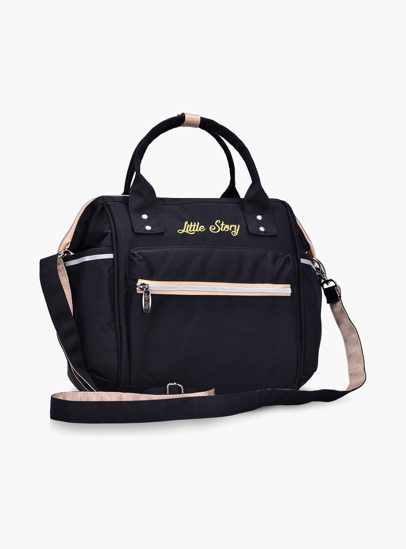 Little Story Ace Diaper Bag, Black-baby-gear-diaperbags-image-2