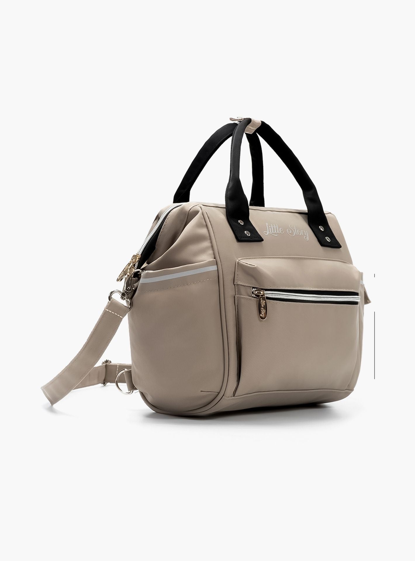 Little Story Ace Diaper Bag, Beige-baby-gear-diaperbags-image-4
