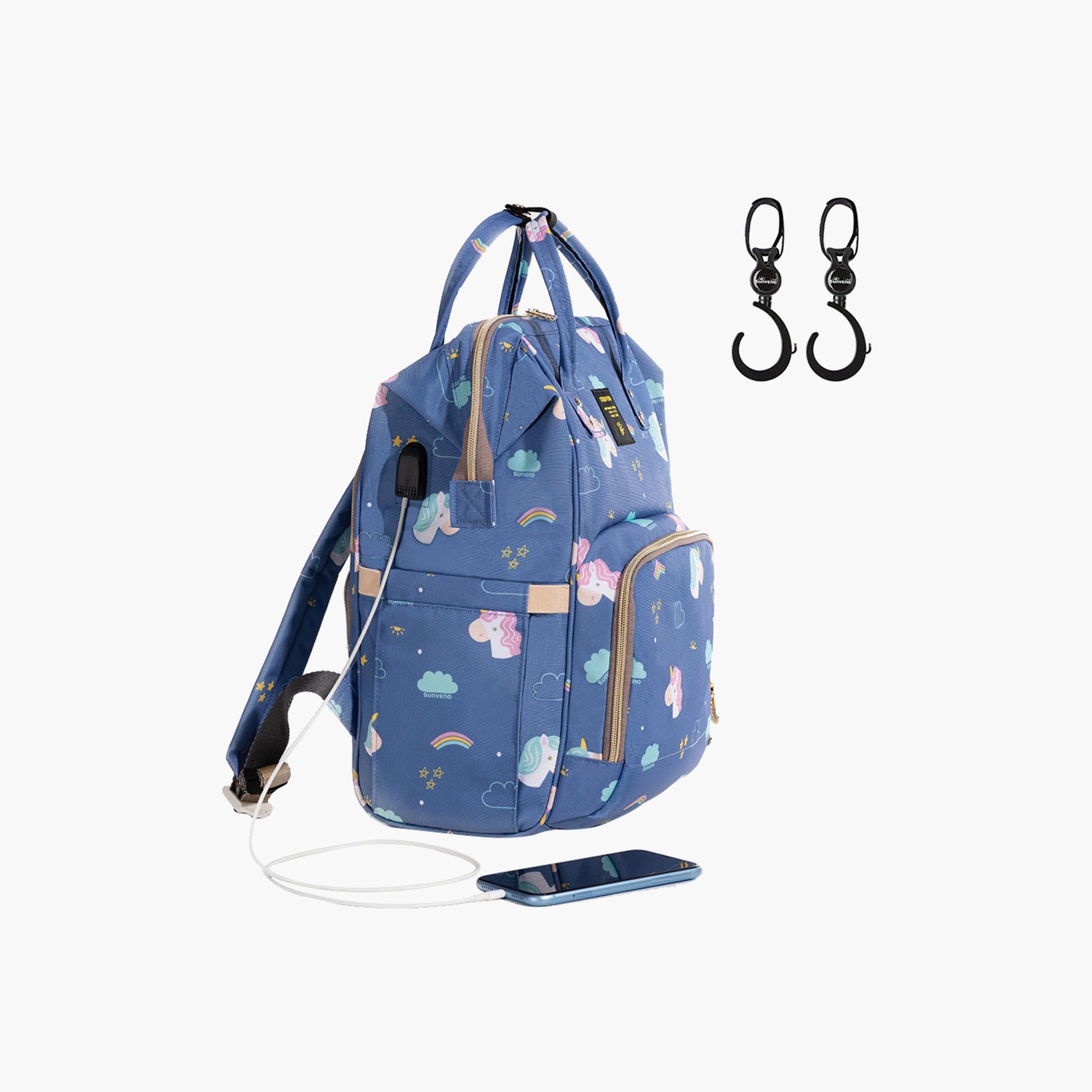 Sunveno Diaper Bag Unicorn XL With Sunveno Stroller Hooks
