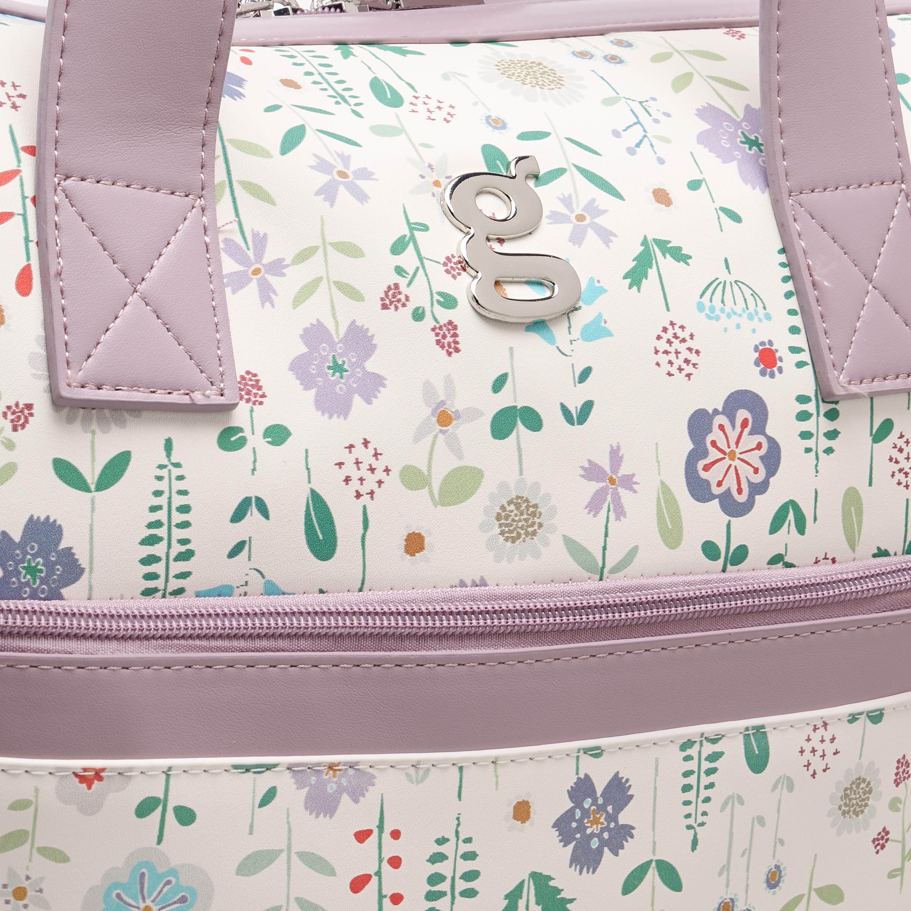 Giggles All-Over Floral Print Diaper Bag