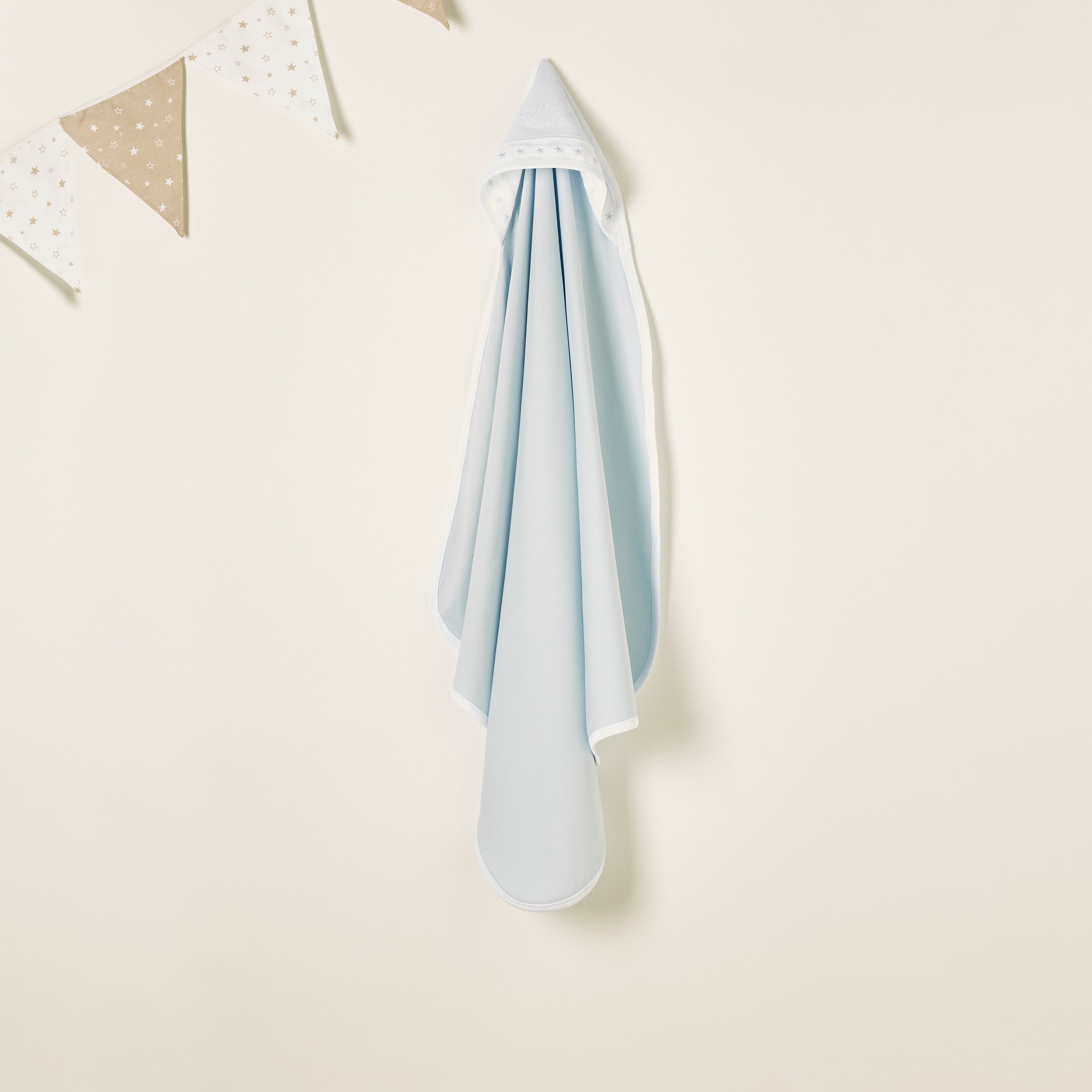 Juniors Solid Receiving Blanket with Hood - 80x80 cm - HomeBabyNurseryBlankets & SwaddlesReceiving Blankets