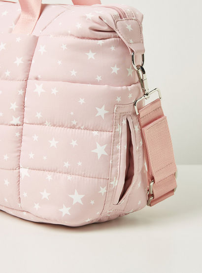 Giggles All-Over Star Print Padded Diaper Bag with Changing Mat-baby-gear-diaperbags-image-4