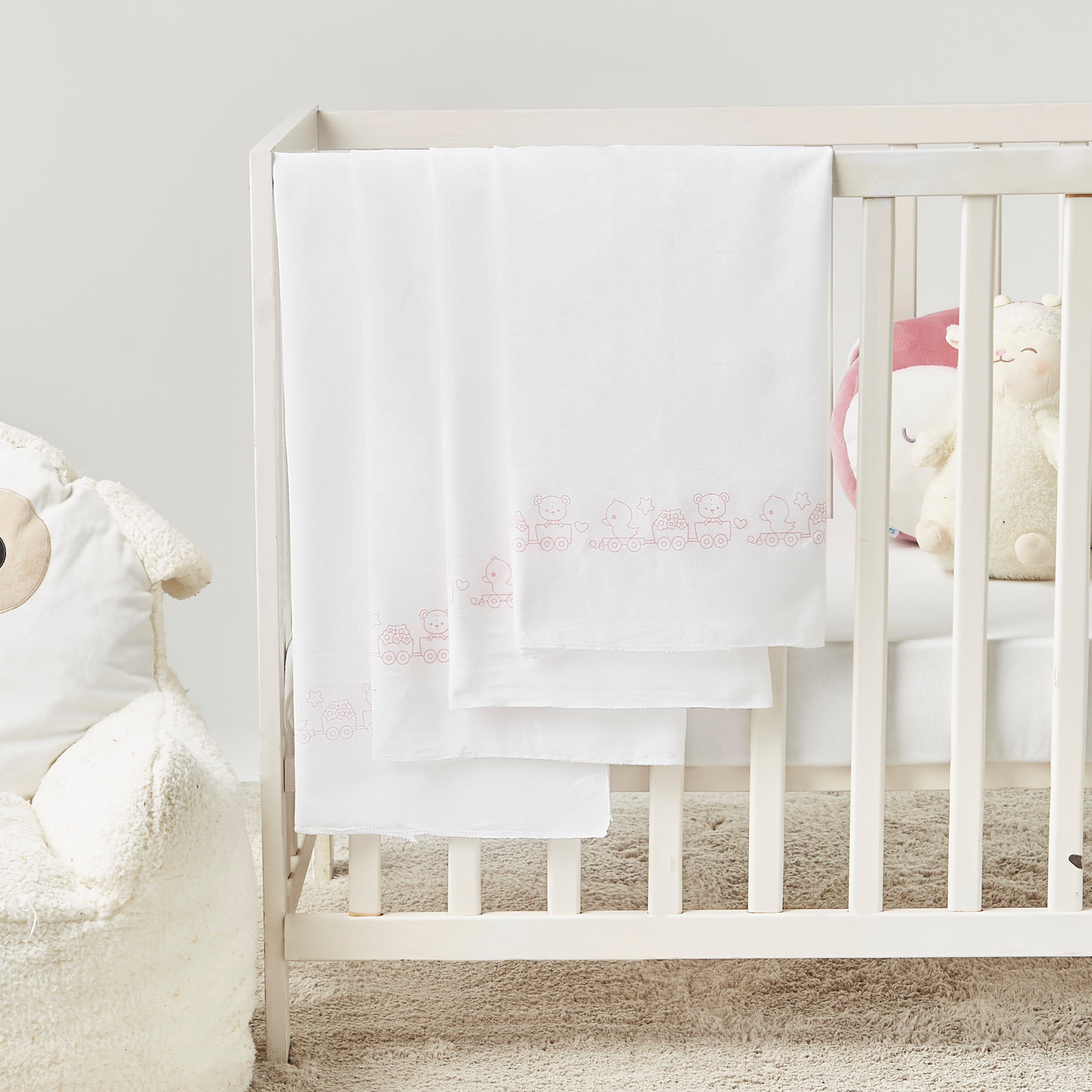 Juniors 4-Piece Printed Swaddle Wrap Set - 86x86 cm - HomeBabyNurseryBlankets & SwaddlesSwaddles & Sleeping Bags