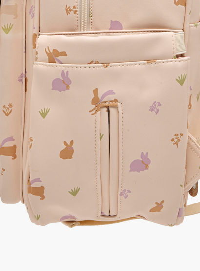 Giggles Printed Diaper Backpack with Adjustable Straps and Zip Closure-baby-gear-diaperbags-image-10