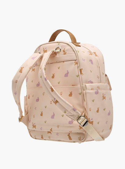 Giggles Printed Diaper Backpack with Adjustable Straps and Zip Closure-baby-gear-diaperbags-image-7