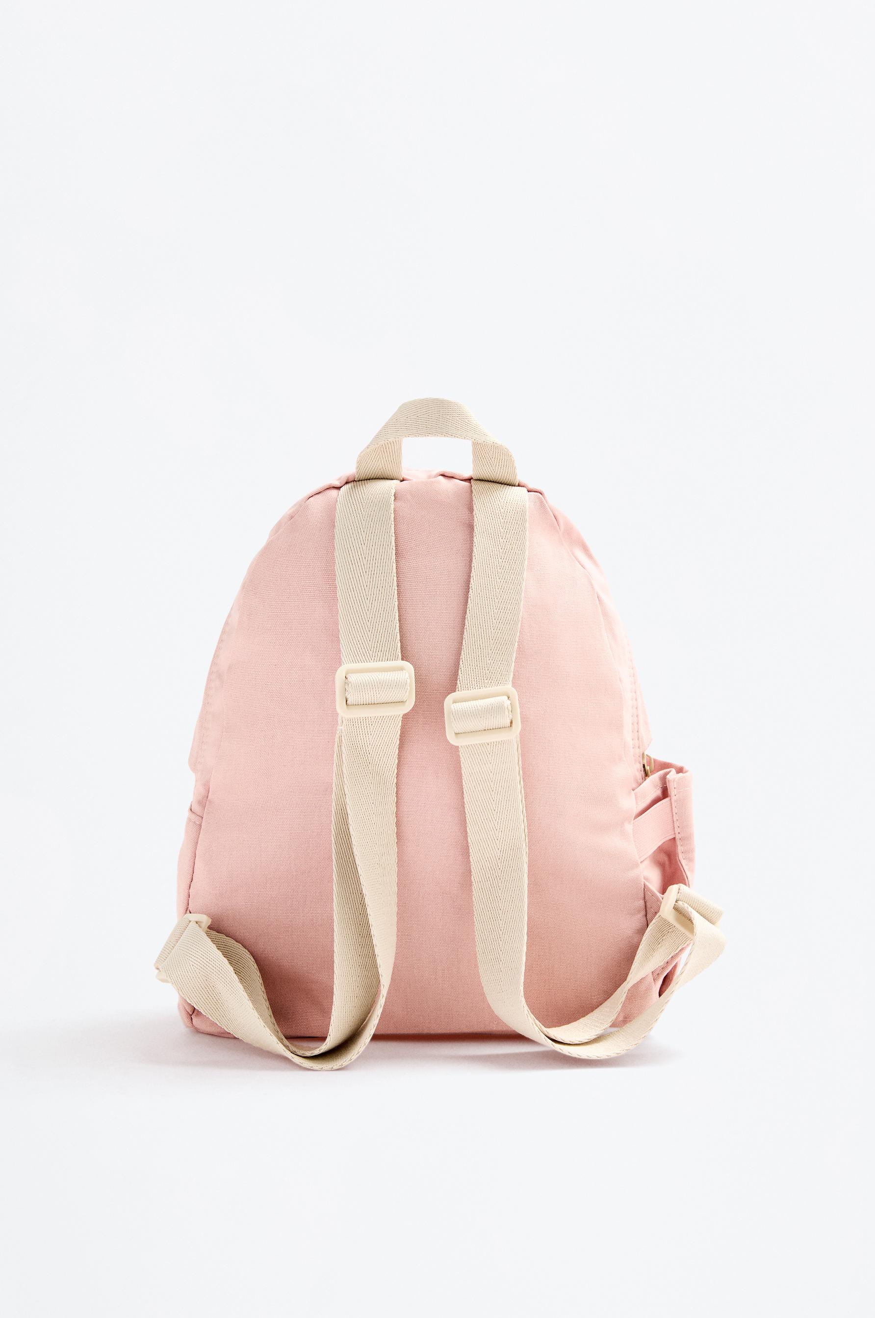 School backpack with bear detail