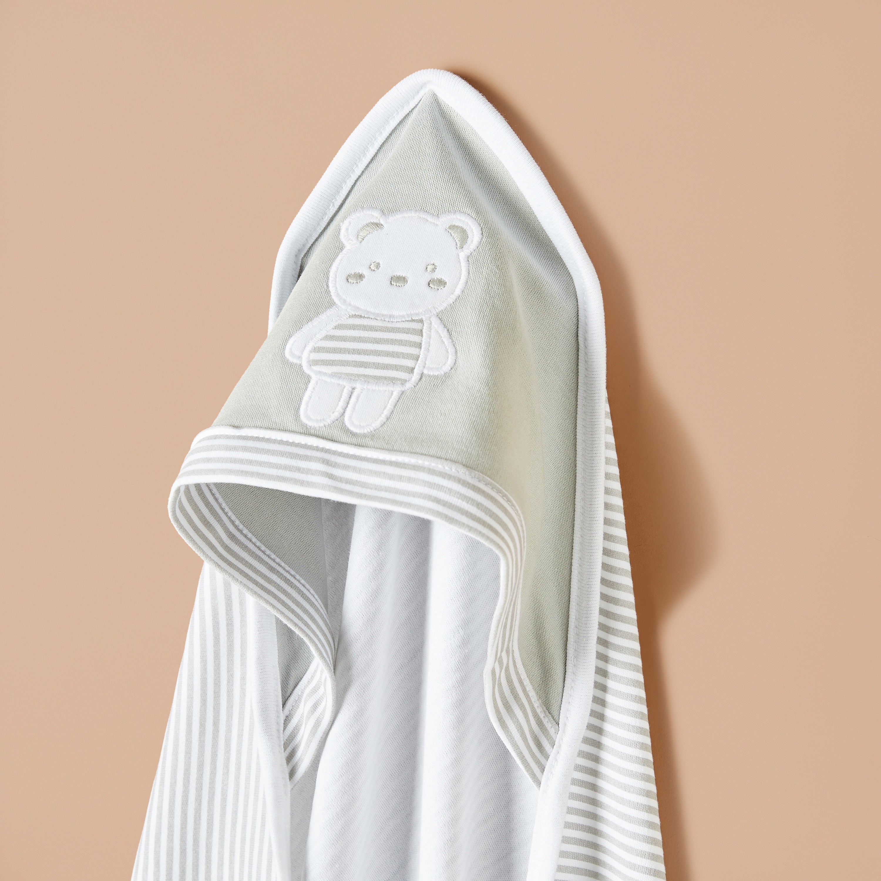 Juniors Striped Hooded Blanket - 80x80 cm