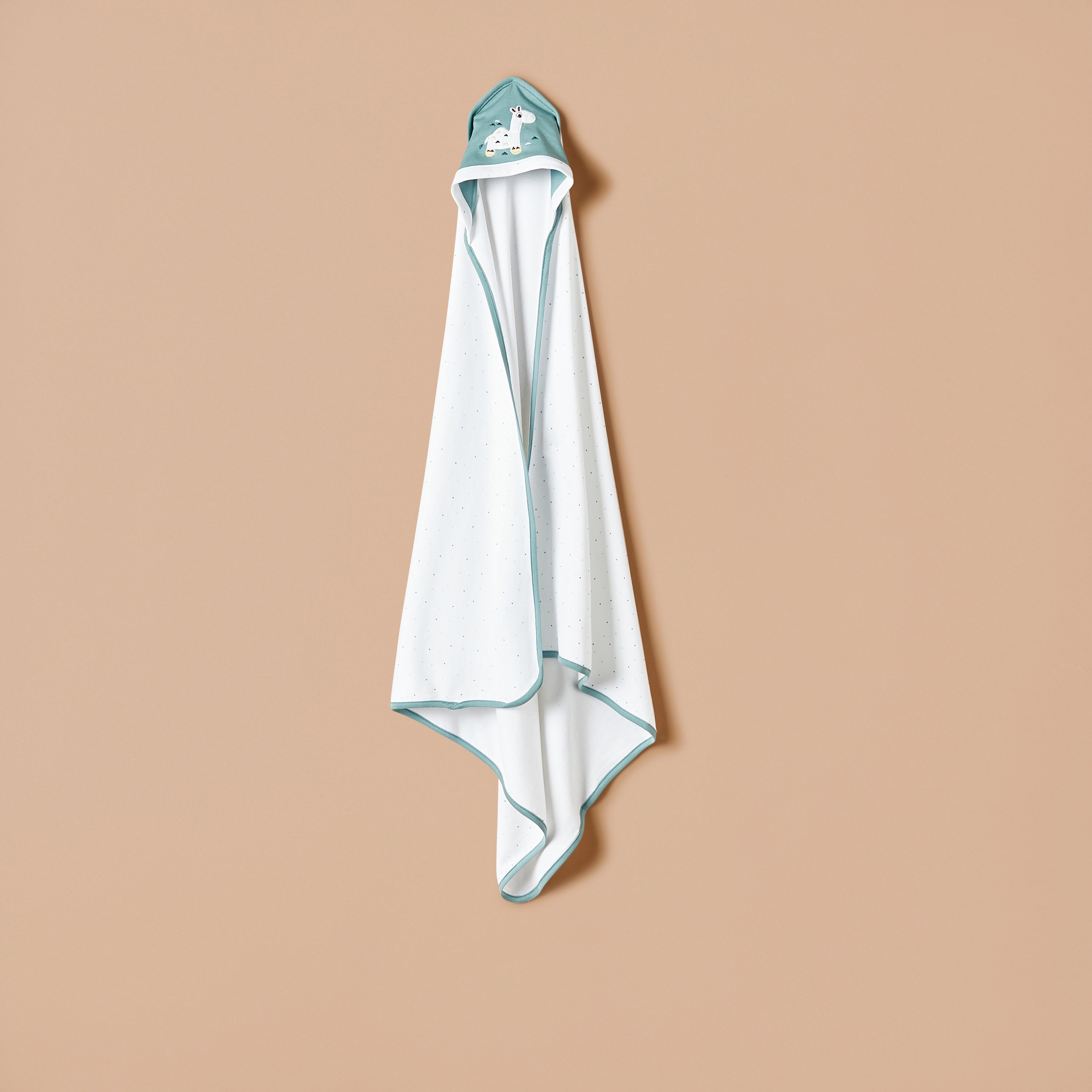 Juniors Camel Applique Receiving Blanket with Hood - 80x80 cm - HomeBabyNurseryBlankets & SwaddlesReceiving Blankets