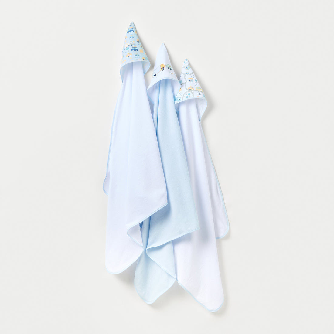 Juniors 3-Piece Car Print Hooded Towel Set - 76x76 cm - HomeBabyBath & CareTowels